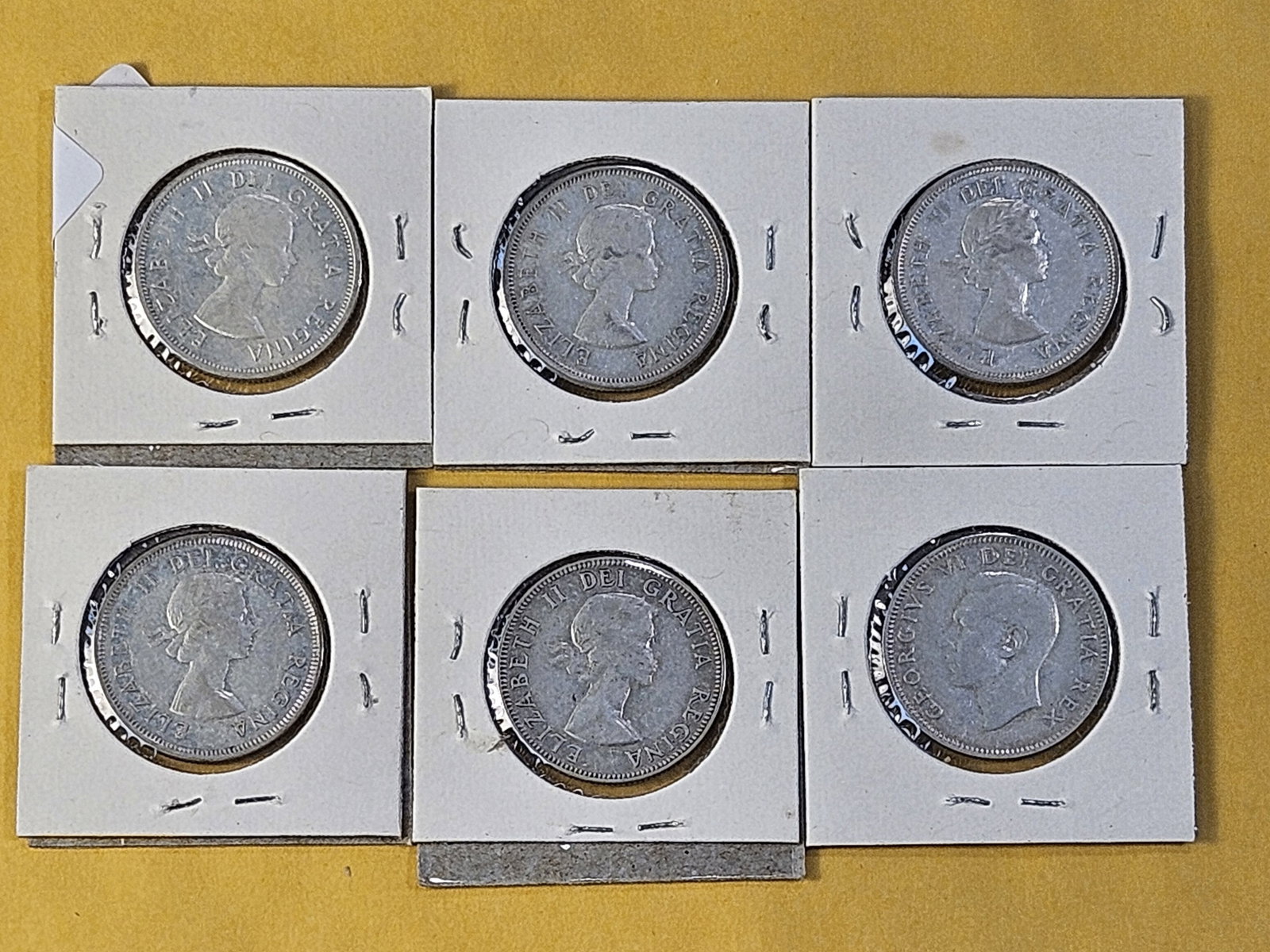 Six Canadian Silver Quarters - 4