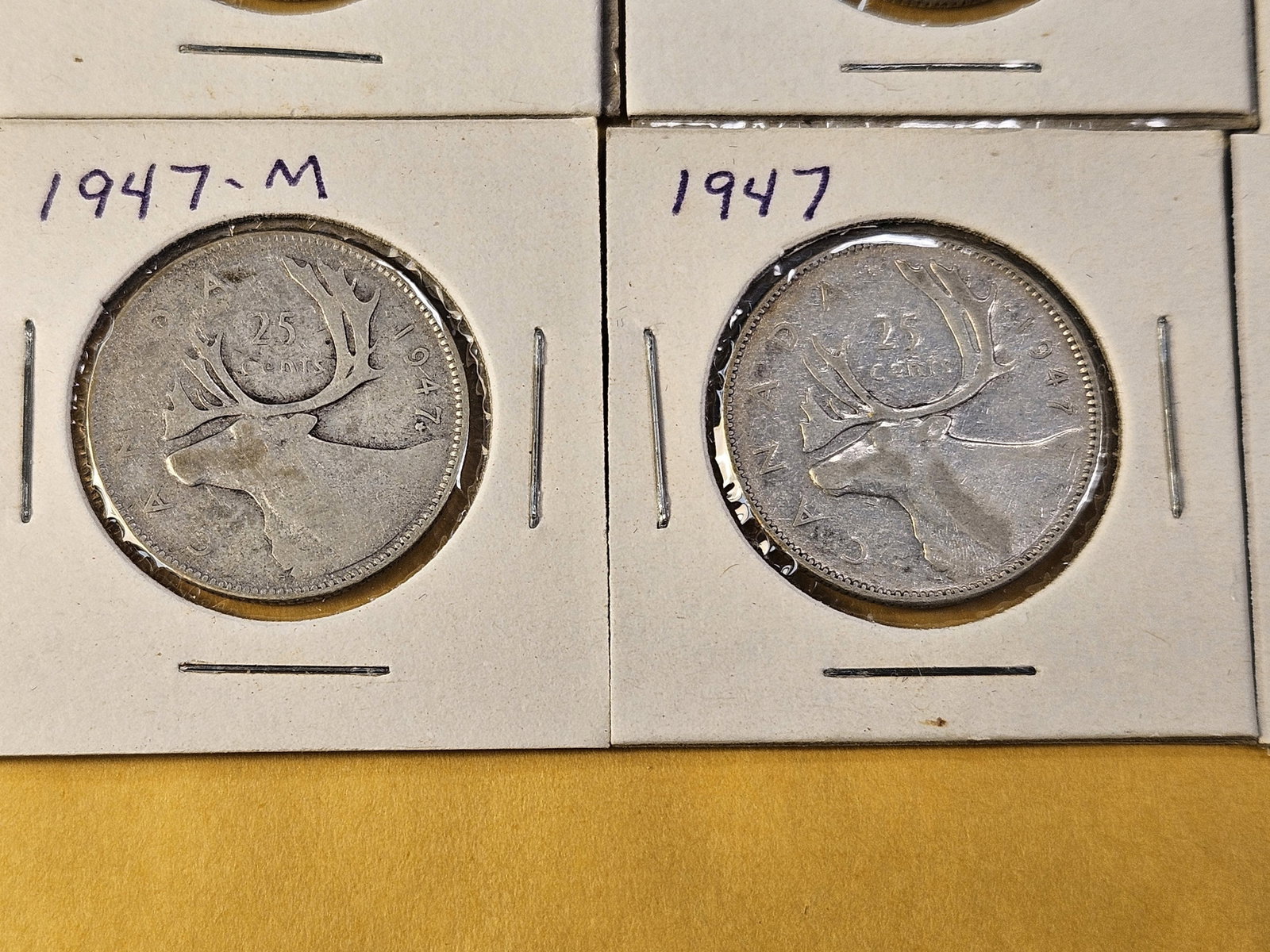 Six Canadian Silver Quarters - 4