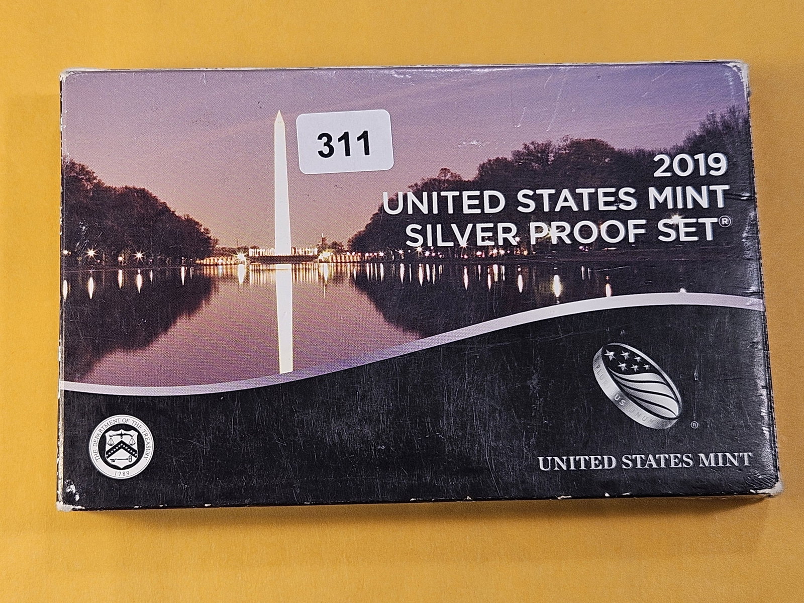 US Mint 2019 Silver Proof Set: Includes 2019-W Reverse Proof Lincoln Cent! In OGP with COA