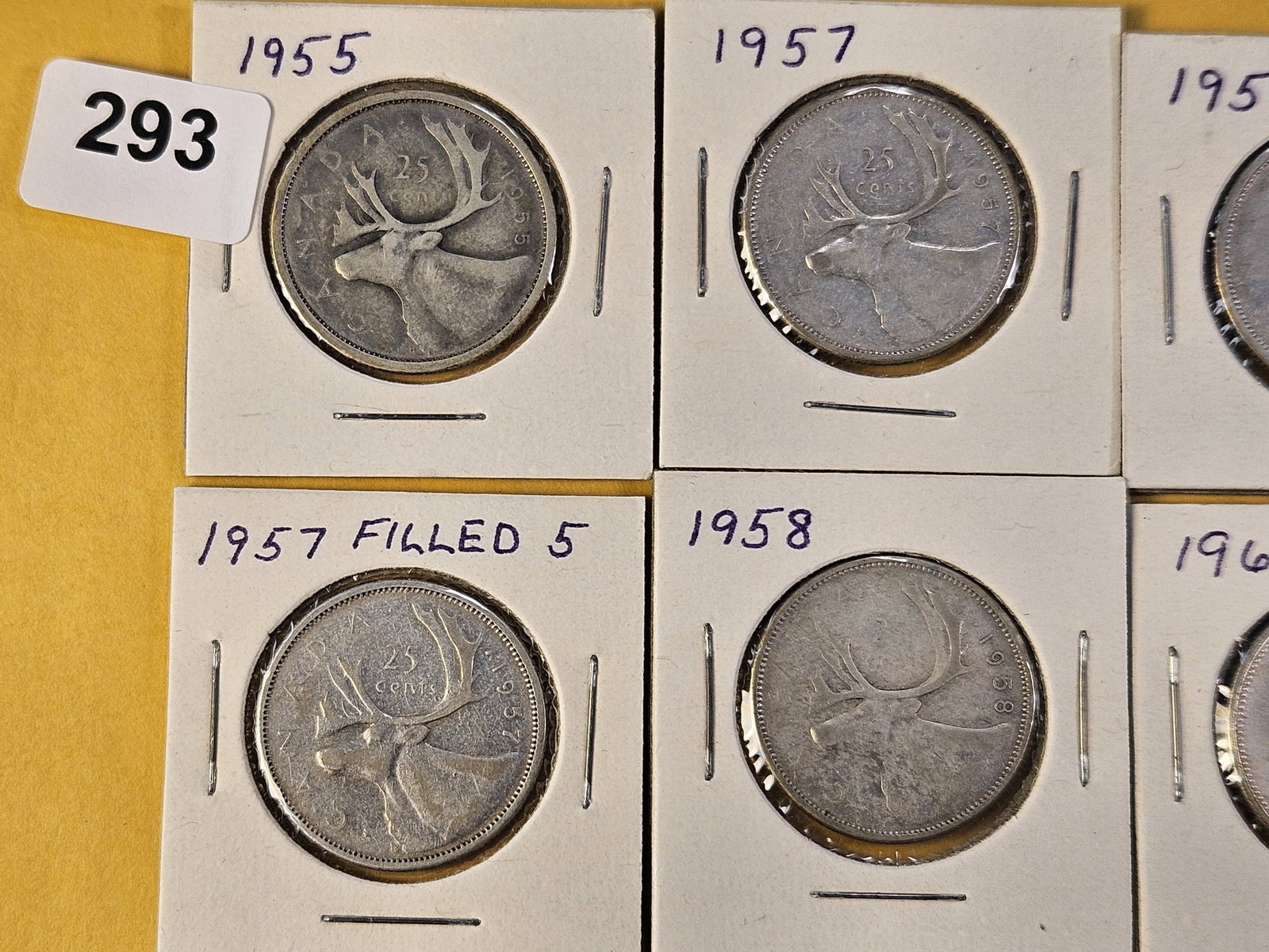 Twelve Canadian Silver Quarters - 2