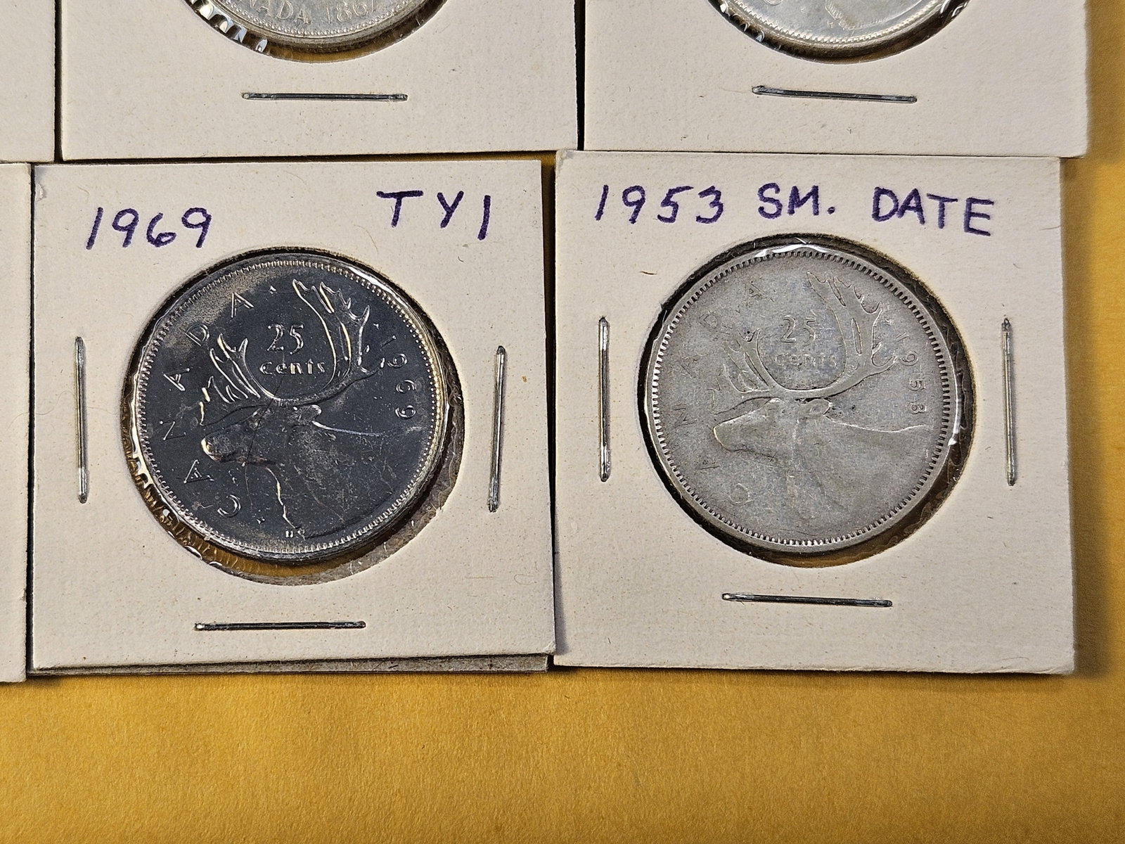 Twelve Canadian Silver Quarters - 5