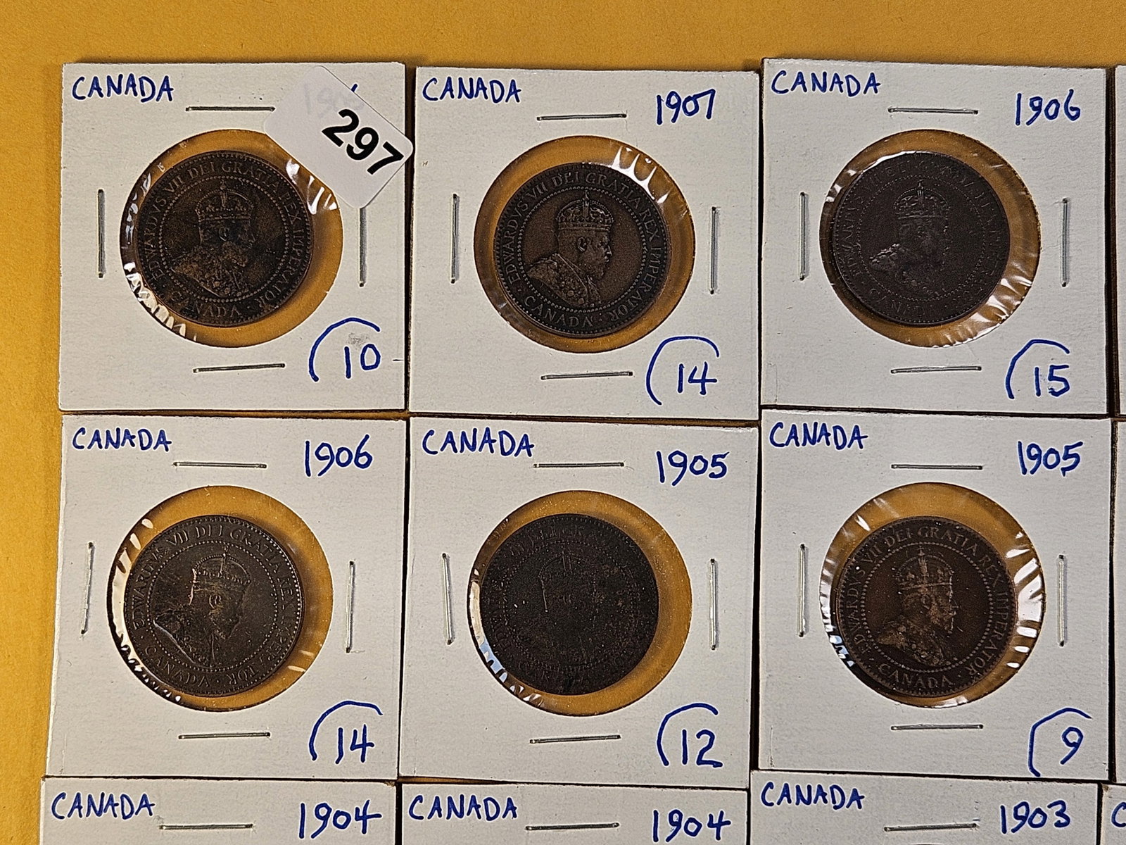 Twenty Canadian Pennies - 2