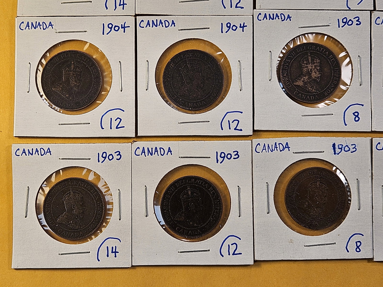 Twenty Canadian Pennies - 4