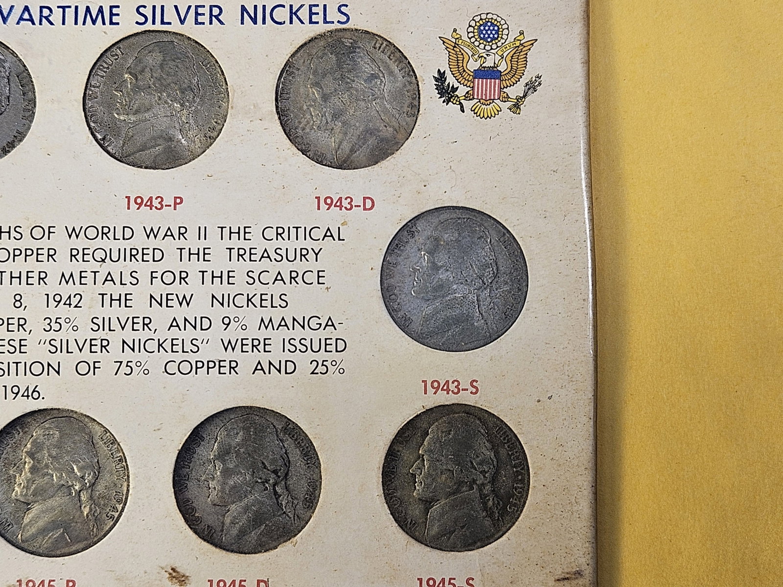 United States Wartime Silver Nickel Set - 3