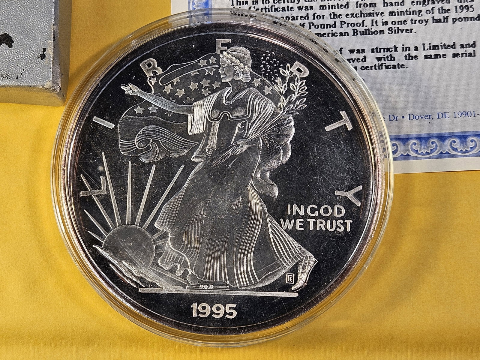 HALF TROY POUND PROOF SILVER ROUND! - 2