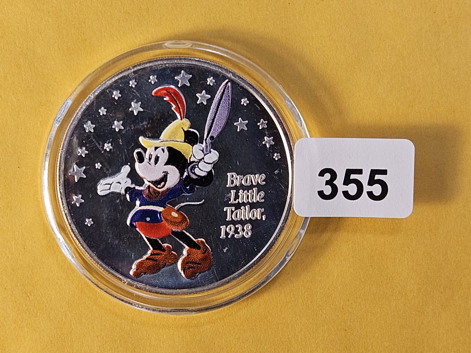 DISNEY! One Troy Ounce .999 Fine Silver Proof Art Round - 2