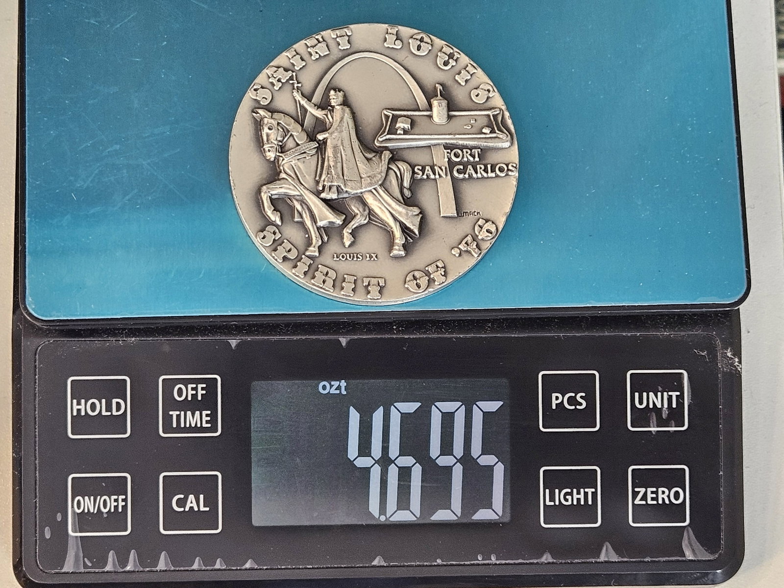 1976 Saint Louis .999 Fine Silver Medal - 6