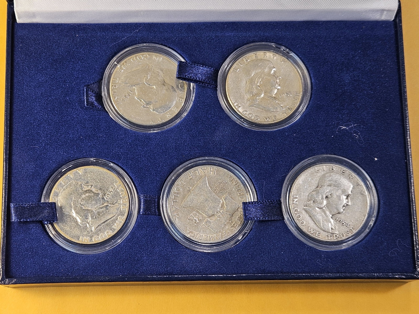 Franklin Silver Dollar Five Coin Set - 2