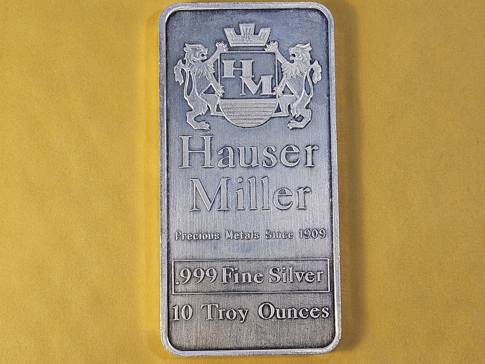 Ten Troy Ounce .999 Fine Silver Bar - 2