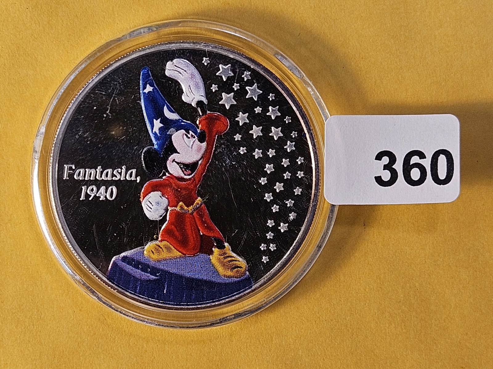 DISNEY! One Troy Ounce .999 Fine Silver Proof Art Round - 2