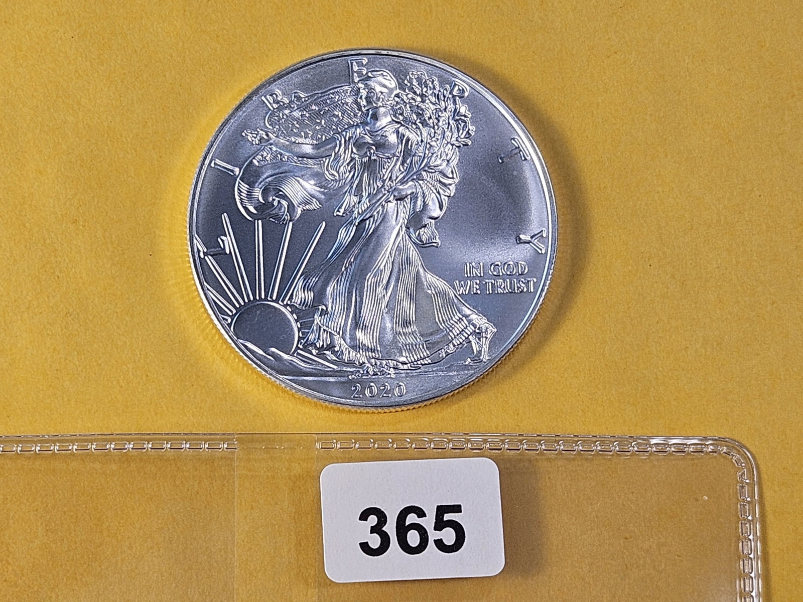 And last but not least GEM Brilliant Uncirculated 2020 American Silver Eagle - 2