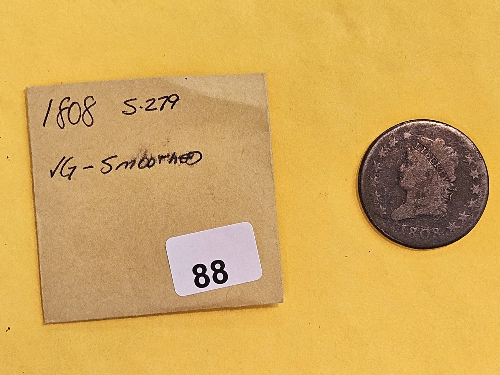 1808 Classic Head Large Cent in Very Good - details - 2