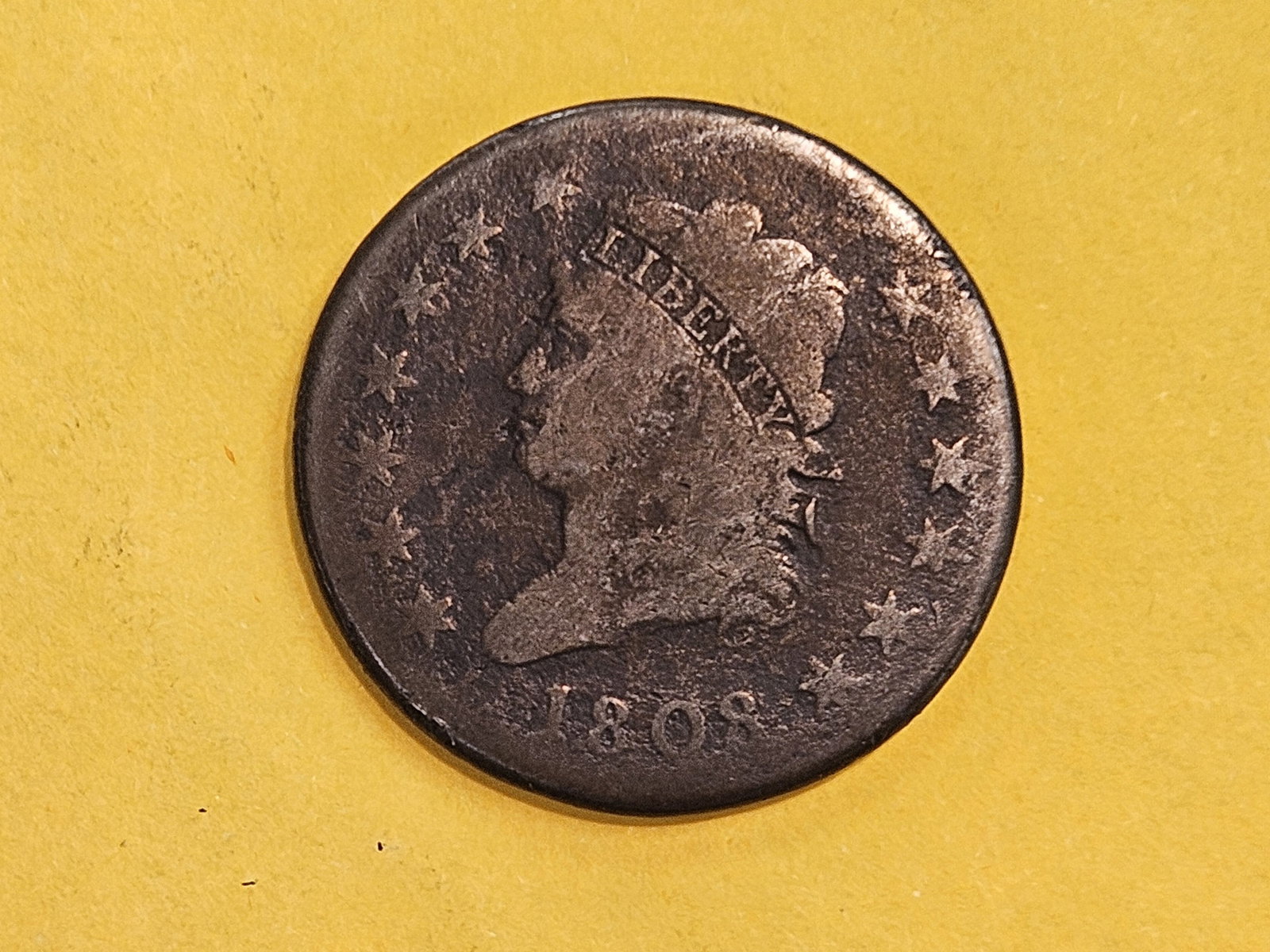 1808 Classic Head Large Cent in Very Good - details - 3
