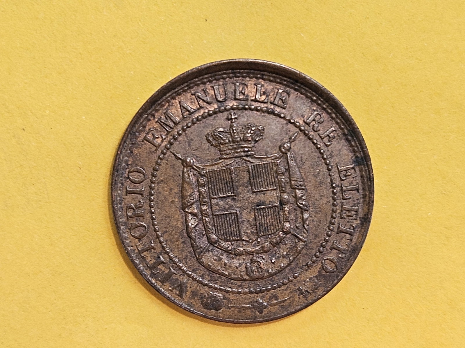 1859 Tuscany 2 cent in Choice Brown Uncirculated - 7