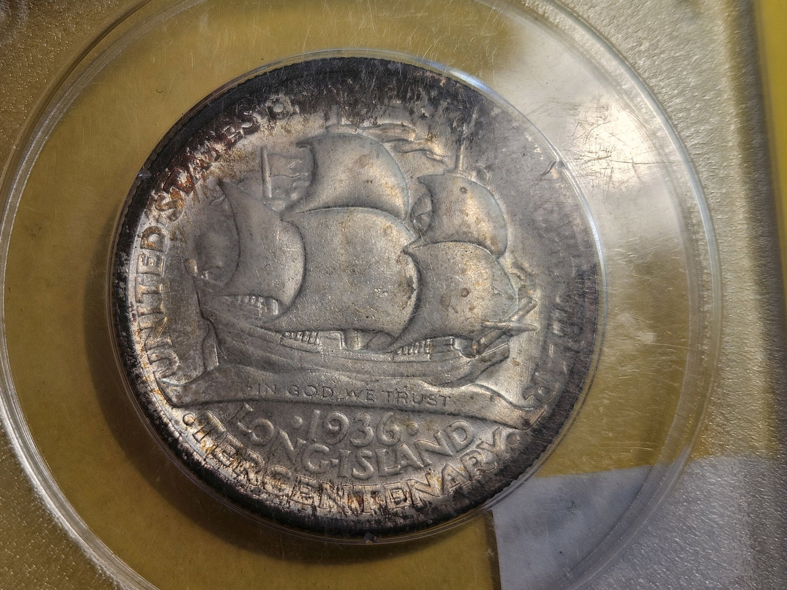 PCGS OGH 1936 Commemmorative silver Half Dollar in Mint State 64 - 6