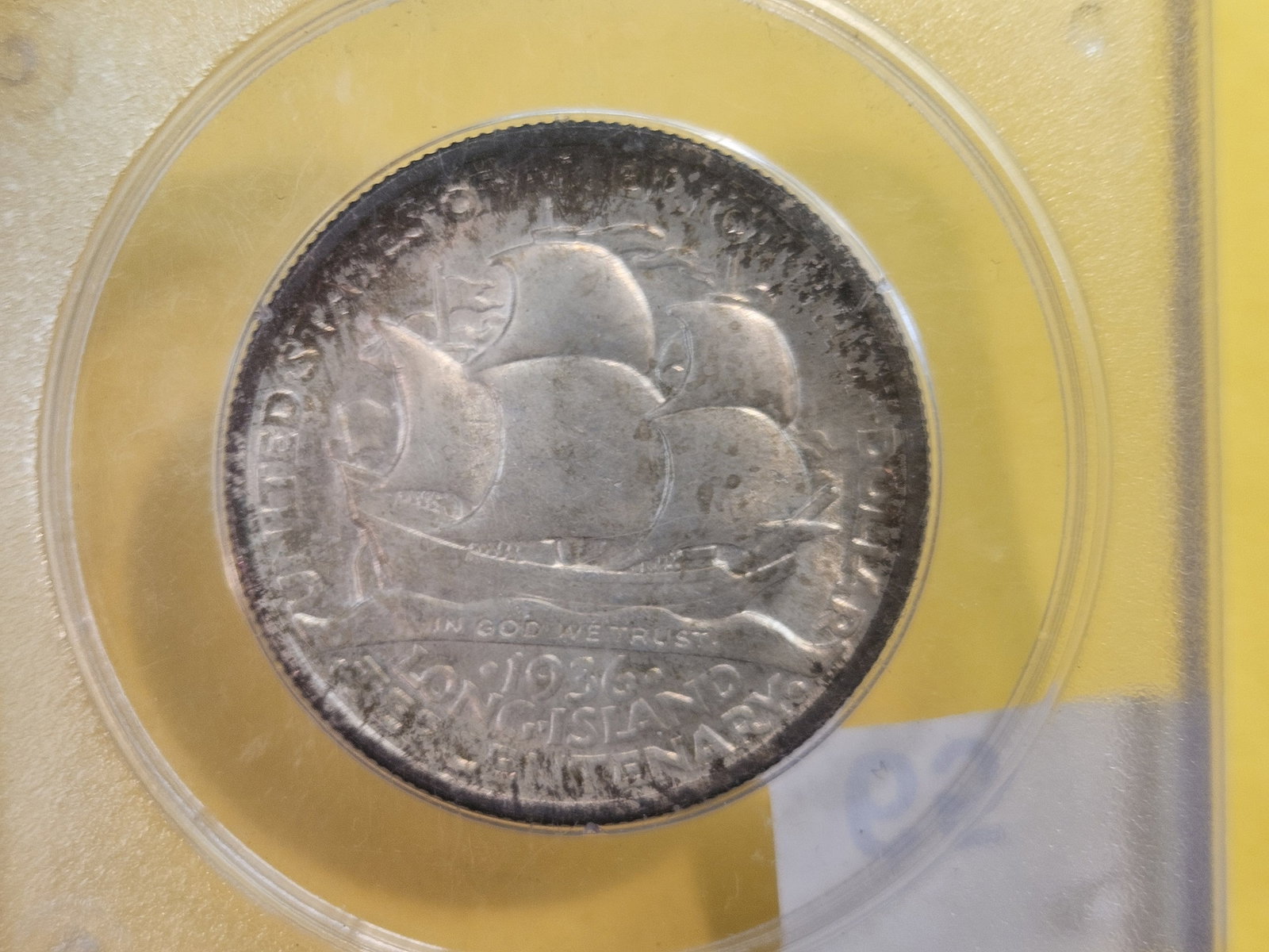 PCGS OGH 1936 Commemmorative silver Half Dollar in Mint State 64 - 7