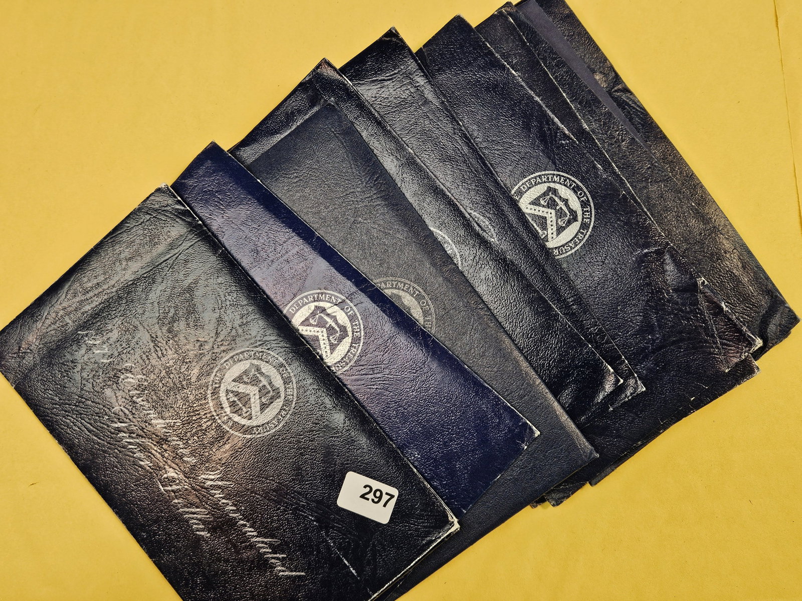 TEN Brilliant uncirculated Silver Blue Ikes: TEN Silver Eisenhower Dollars. All in OGP