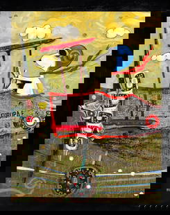 Max Pedreira - Snoopy: Pedreira, Max Snoopy Original Art Mixed media on canvas with an image area of 31.1x24 in Signed by the artist The artistic versatility of Max Pedreira is reflected in this magnificent mixed-media artw