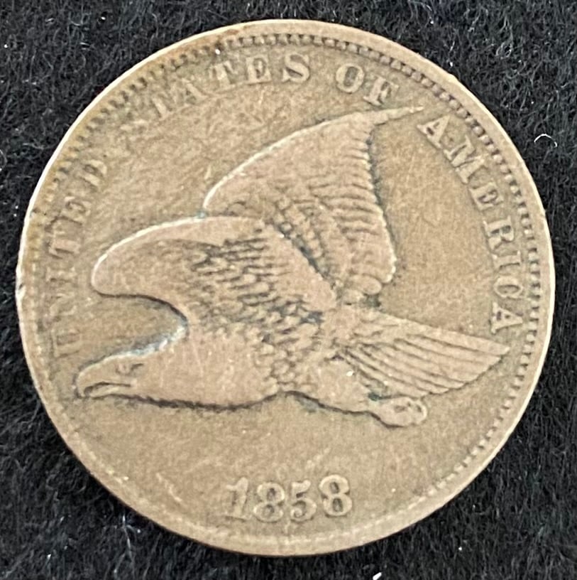 1858 1C Flying Eagle Small Letters (1 of 2)