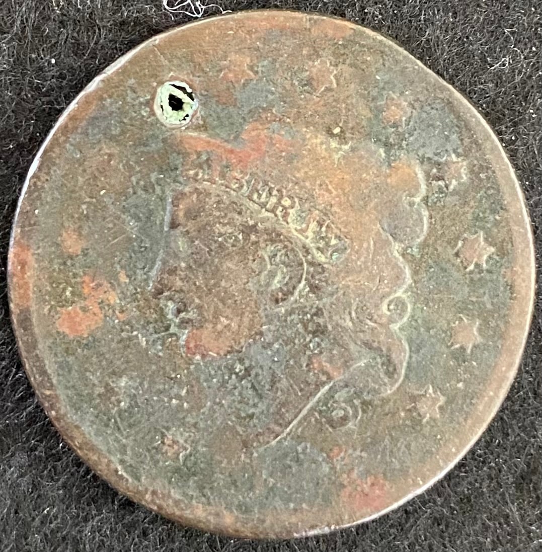 1835 Coronet Head Large Cent hold (1 of 2)