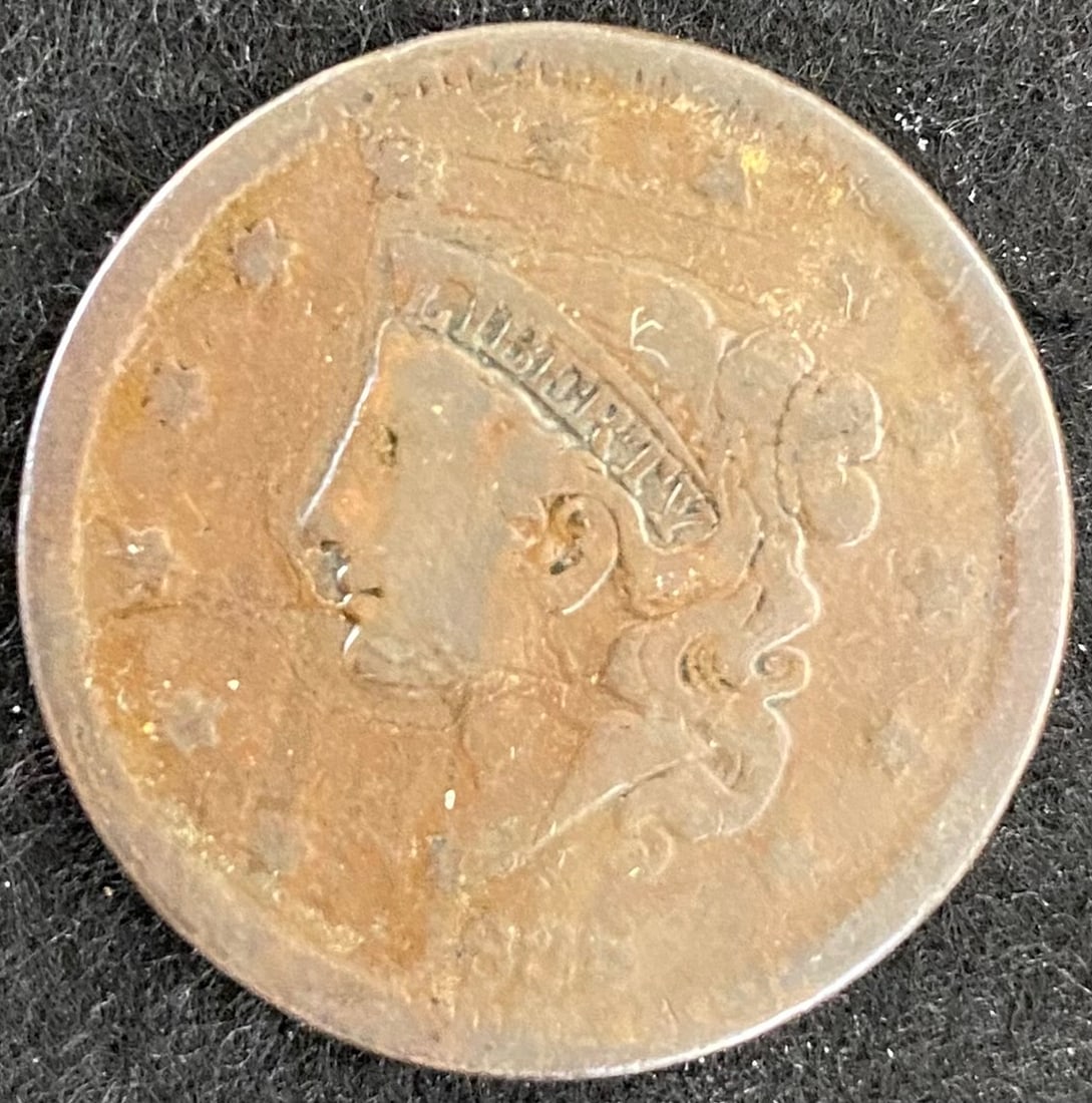 1838 Coronet BN Head Large Cent (1 of 2)
