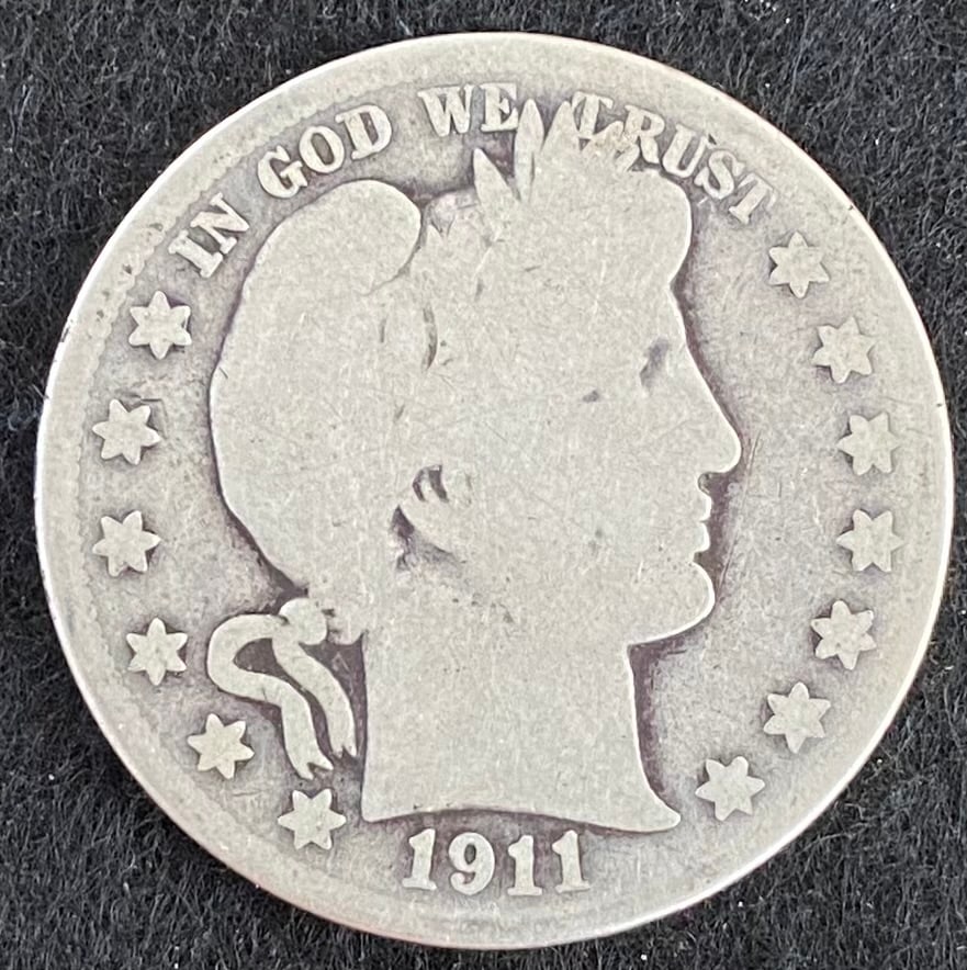 1911 Barber Half Dollar (1 of 2)