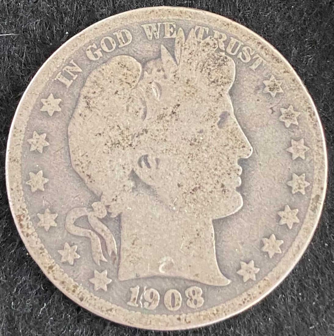 1908 Barber Half Dollar (1 of 2)
