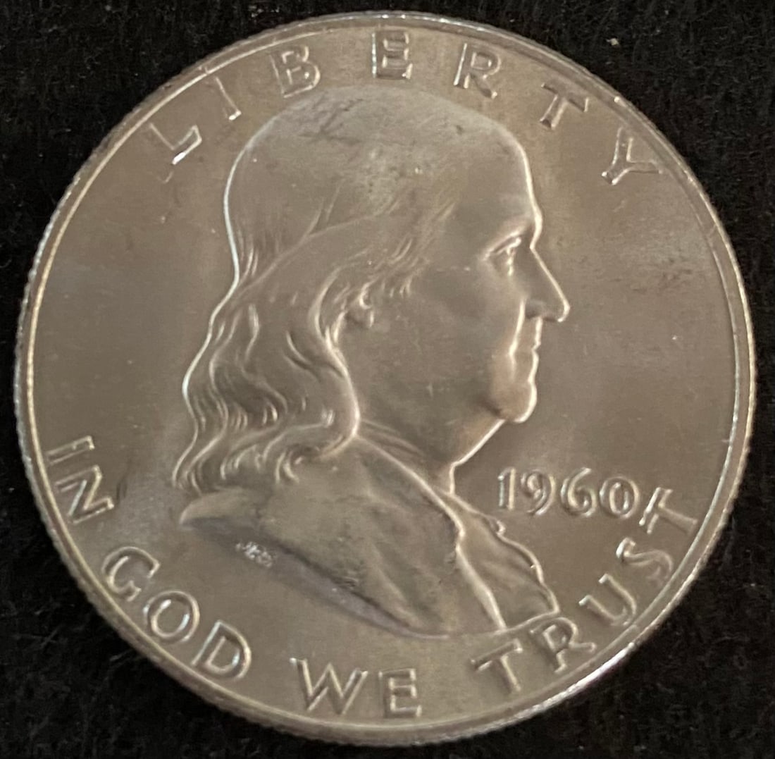 1960-D Franklin Silver Half Dollar FBL (1 of 2)