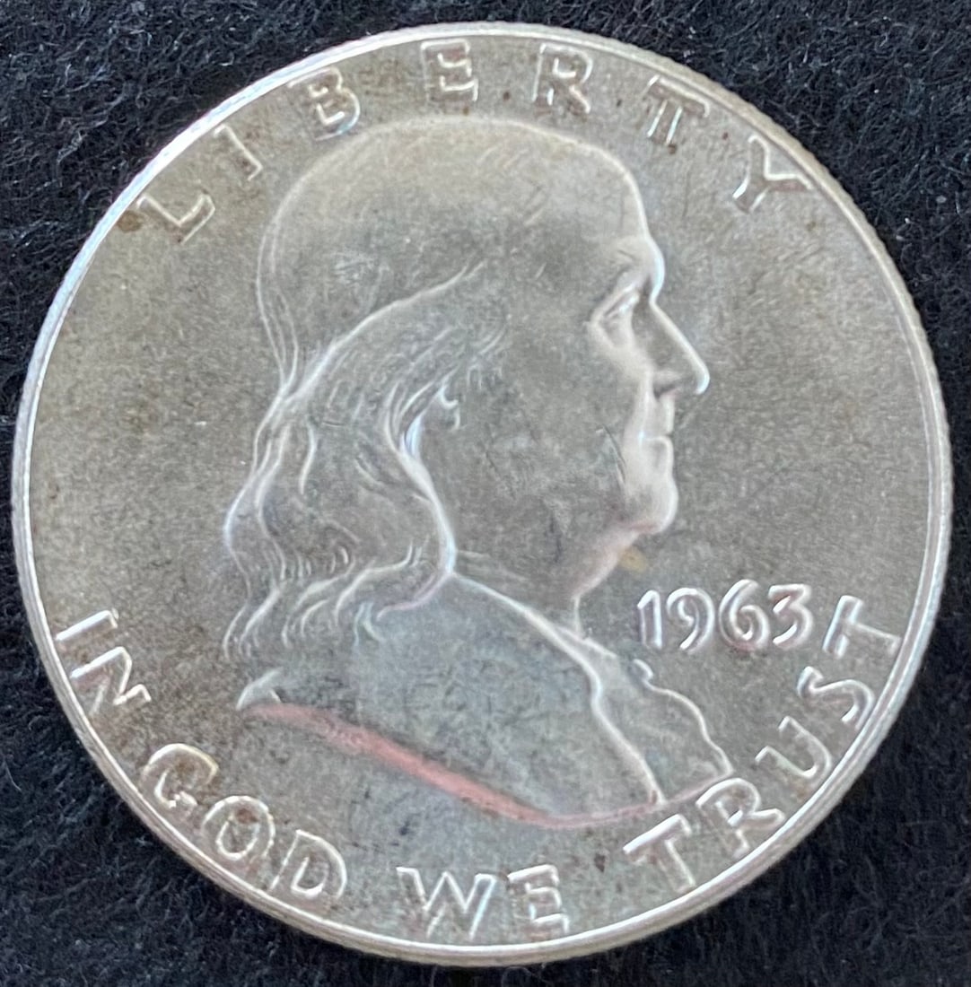1963 Franklin Silver Half Dollar Full Bell (1 of 2)