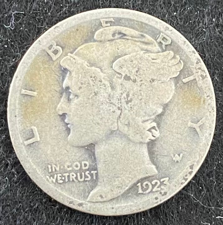 1923 Mercury Dime (1 of 2)