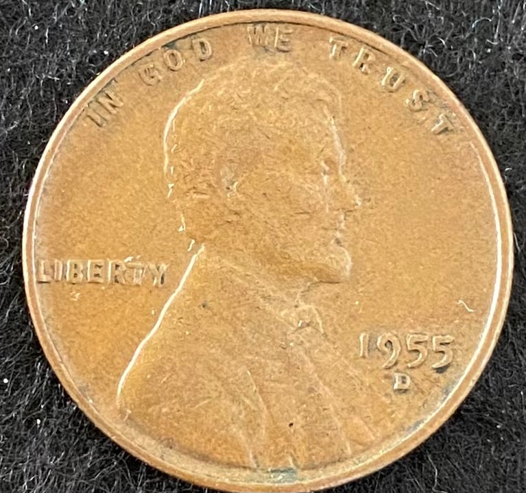 1955-D BN Wheat Penny (1 of 2)