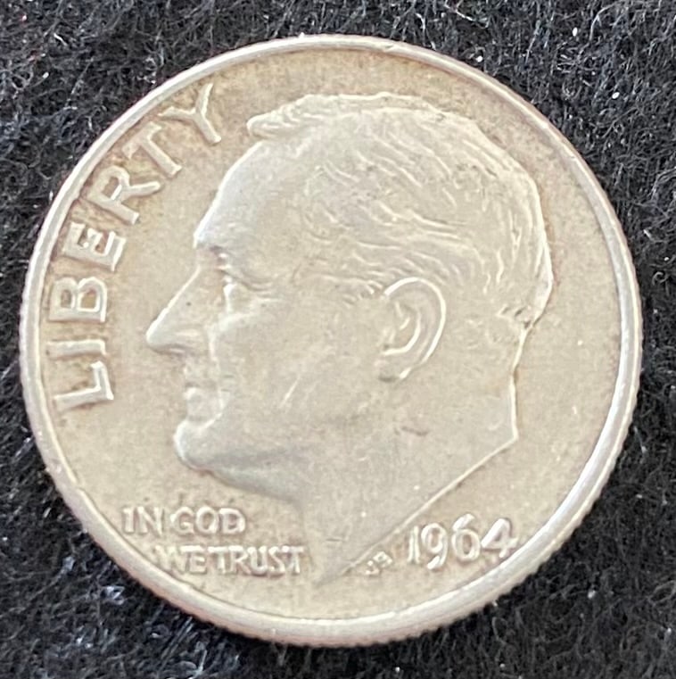 1965 Roosevelt Silver Dime (1 of 2)