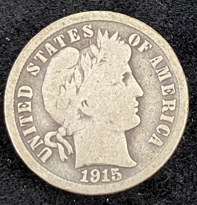 1915 Barber Dime (1 of 2)