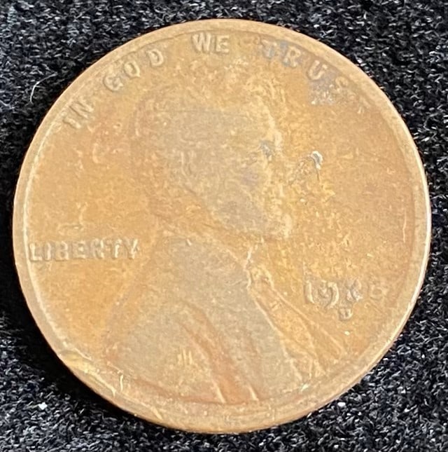 1938-D Wheat Penny BN (1 of 2)