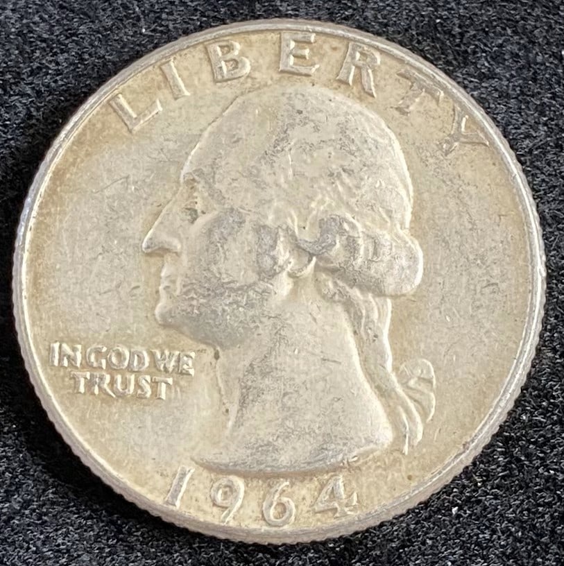 1964 Washington SIlver Quarter (1 of 2)