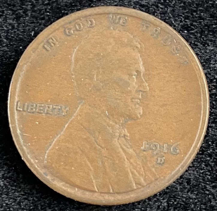 1916-D Wheat Penny BN (1 of 2)