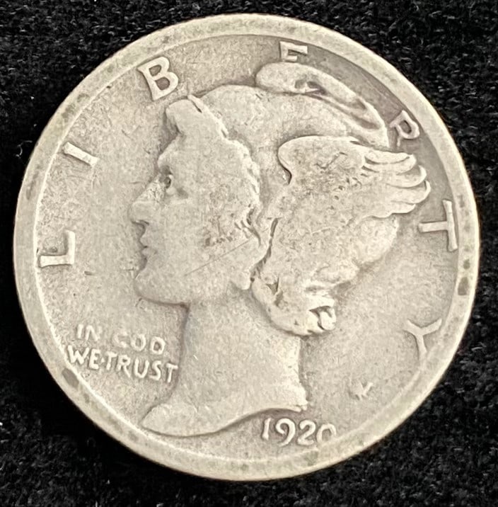 1920 Mercury Silver Dime (1 of 2)