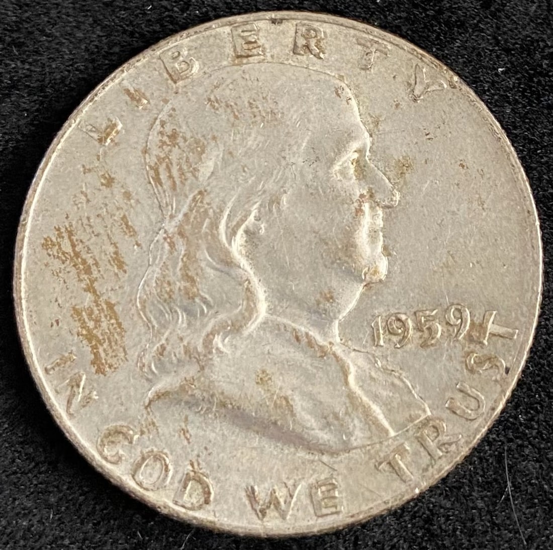 1959 Franklin Silver Half Dollar (1 of 2)