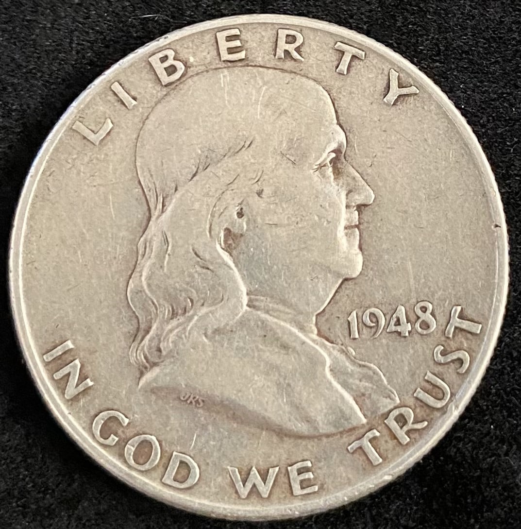 1948 Franklin Silver Half Dollar (1 of 2)