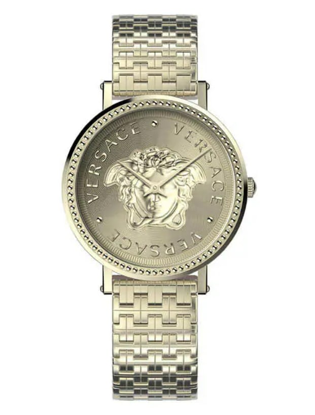 Versace V-Dollar Gold-Tone Stainless Steel Swiss Quartz Ladies Watch (1 of 5)