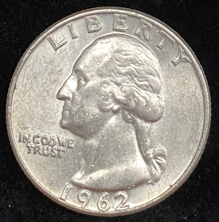 1962-D Washington Silver Quarter (1 of 2)