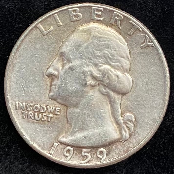 1959 Washington Silver Quarter (1 of 2)