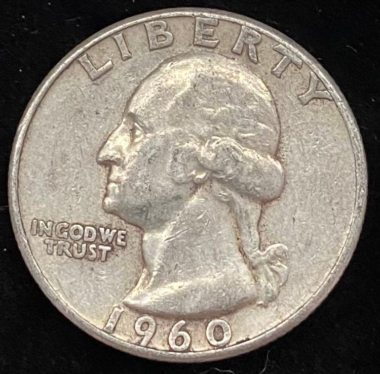 1960 Washington Silver Quarter (1 of 2)