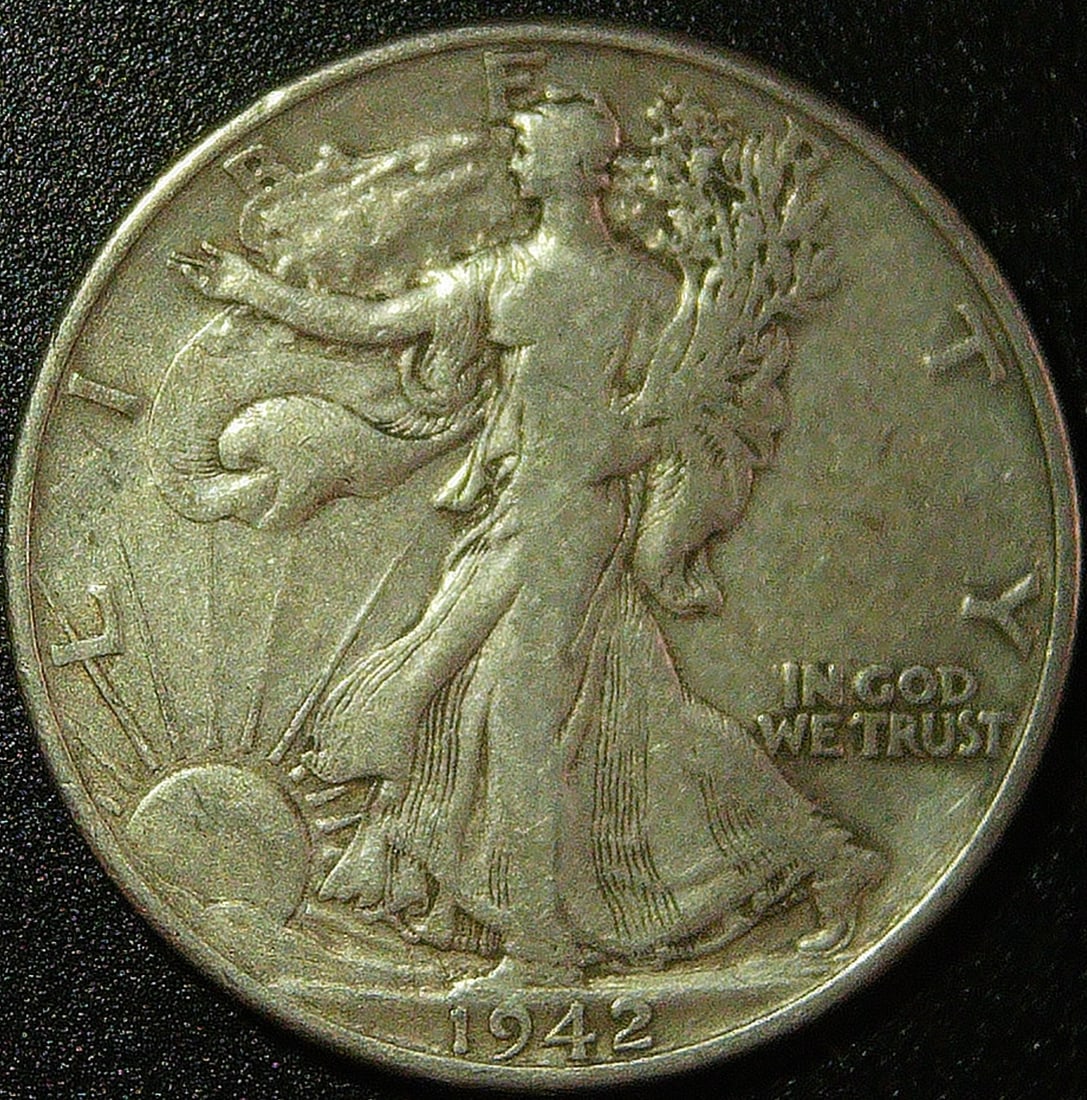 1942 Walking Liberty Silver Half Dollar: 1942 Walking Liberty Silver Half Dollar
