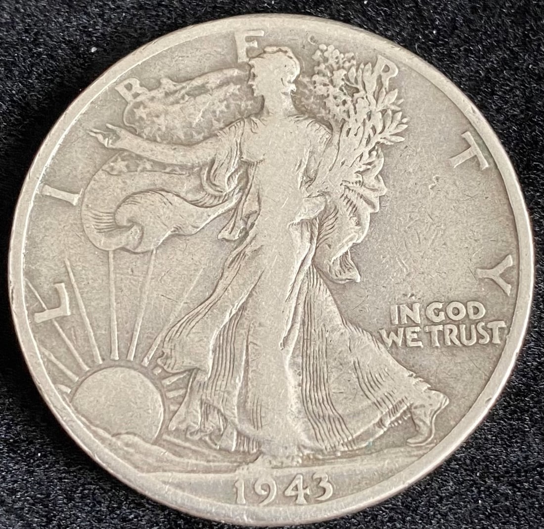 1943-D Walking Liberty Silver Half Dollar (1 of 2)