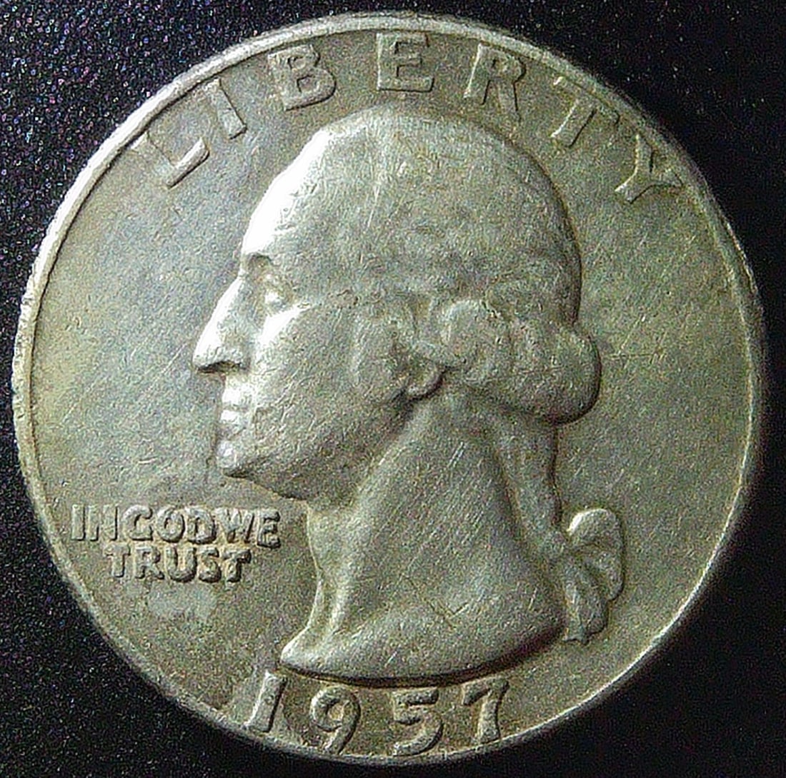 1957-D Washington Silver Quarter (1 of 2)