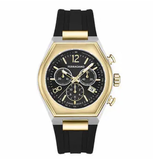 Ferragamo Tonneau Chronograph Men's Watch (1 of 3)