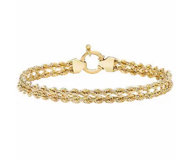 14kt Yellow Gold Double Rope Bracelet (1 of 5)