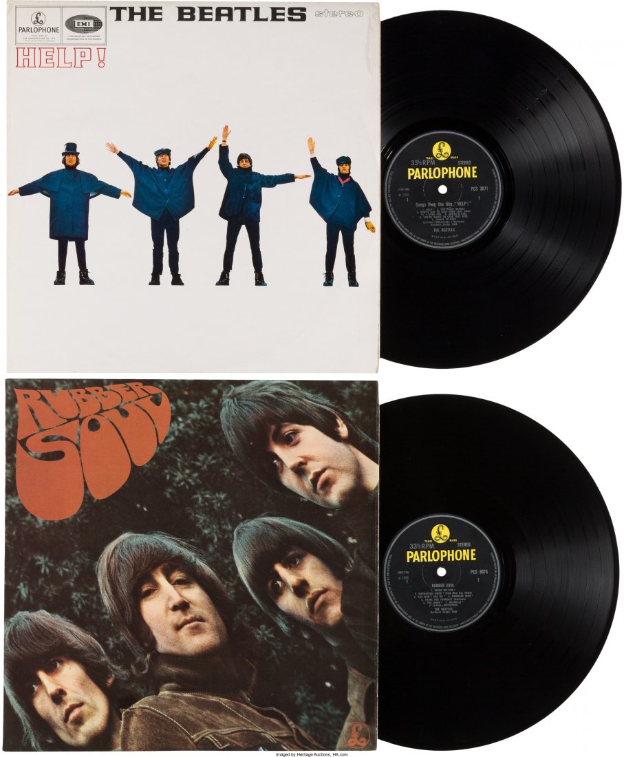 Beatles - Help and Rubber Soul UK LP Group Late (1 of 2)