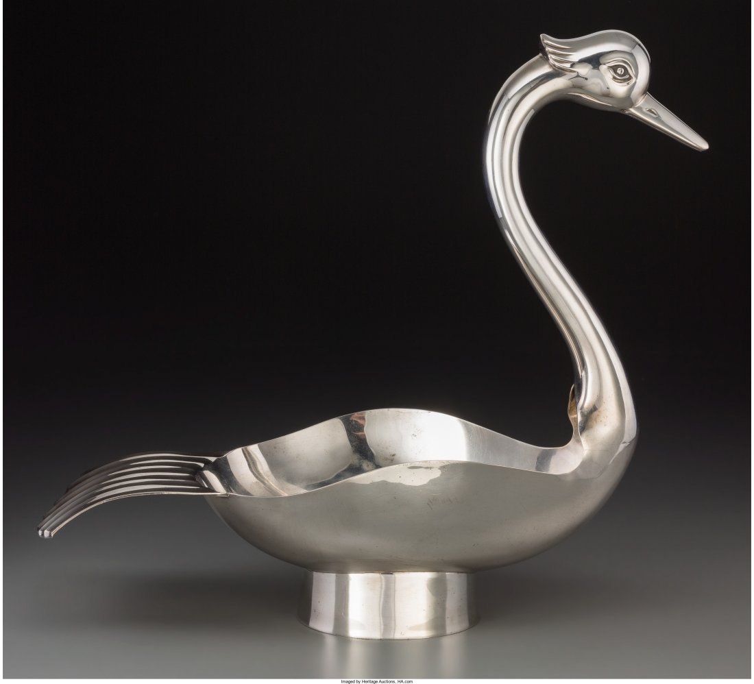 65998 A Corbell Co Silver Plated Swan Centerpiece A Mar 18
